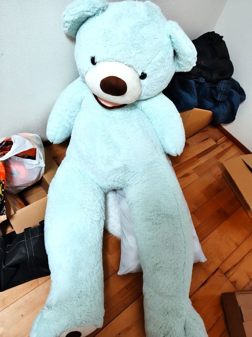 NOVA ぬいぐるみ 特大 クマ くま テディベア 水色 ブルー