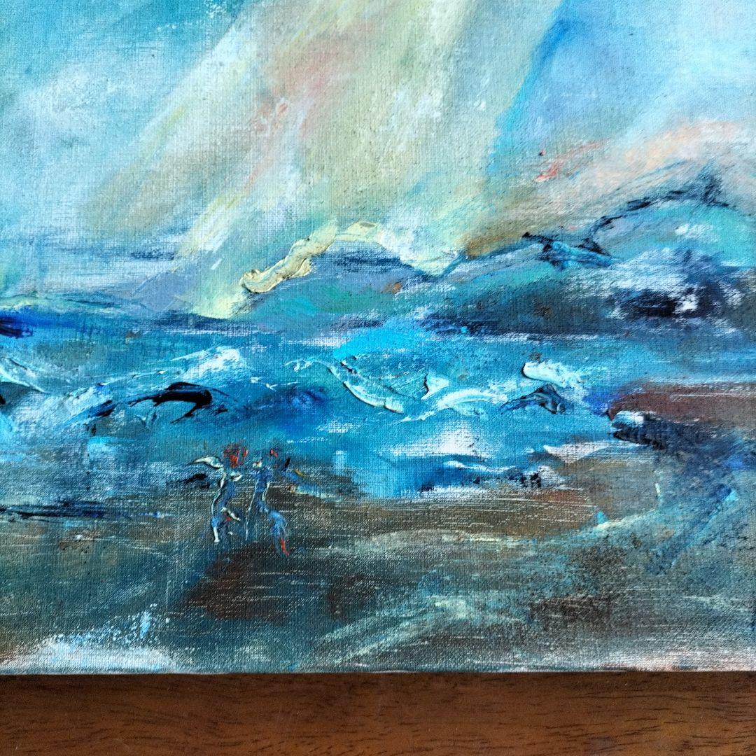 油絵　入野海岸