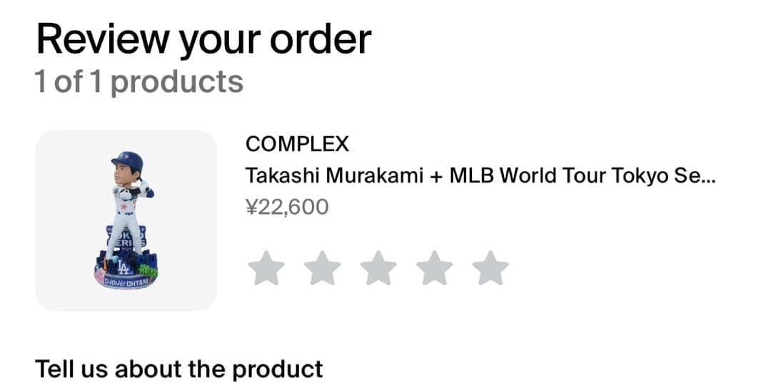 【新品】村上隆×大谷翔平　東京シリーズ2025MLB LAドジャースボブルヘッド