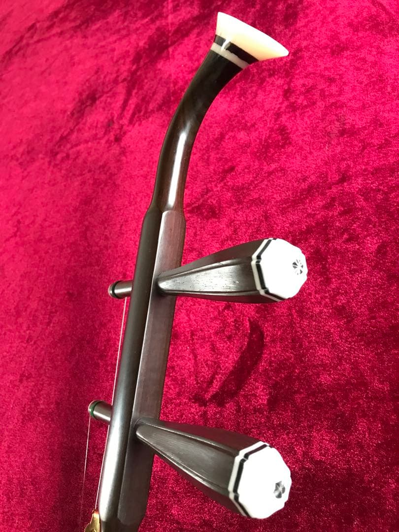 格安・二胡★最上級明清老紅木★錦蛇皮★古月琴坊・万其興製作★十年保証★必需品揃い