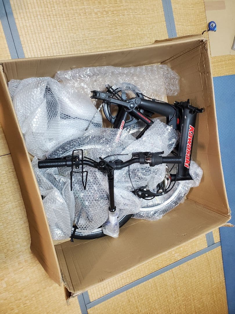 KYUZO KZ-100 折りたたみ自転車 ブラック カワサキ仕様