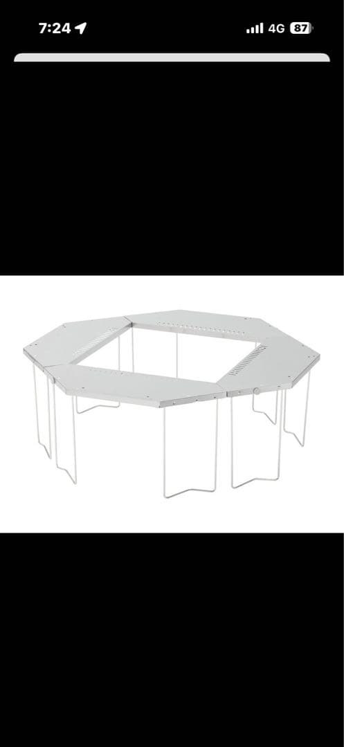 ジカロテーブル　アウトドアテーブル 六角形