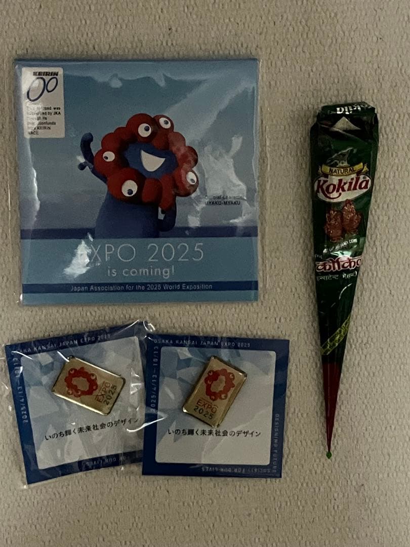EXPO2025 インド館 マユール➕関西万博 ピンバッチ2pc 非売品
