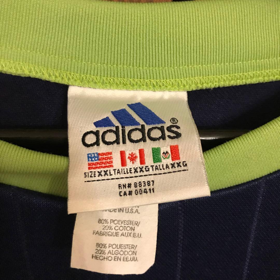 80s 90s adidas ゲームシャツ　usa製　King Gnu 常田