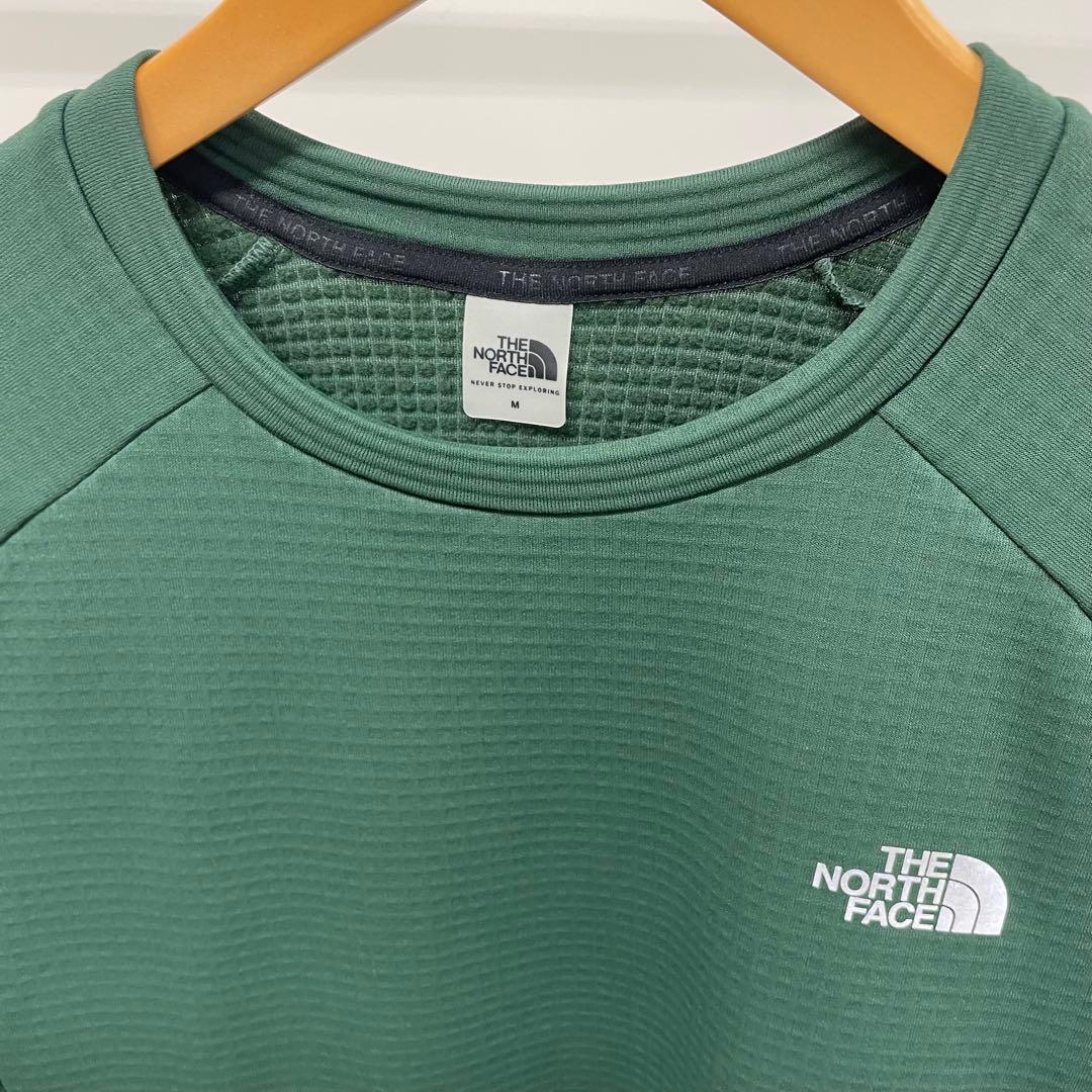 美品★M★パインニードル サーマルバーサグリッドクルー ノースフェイス