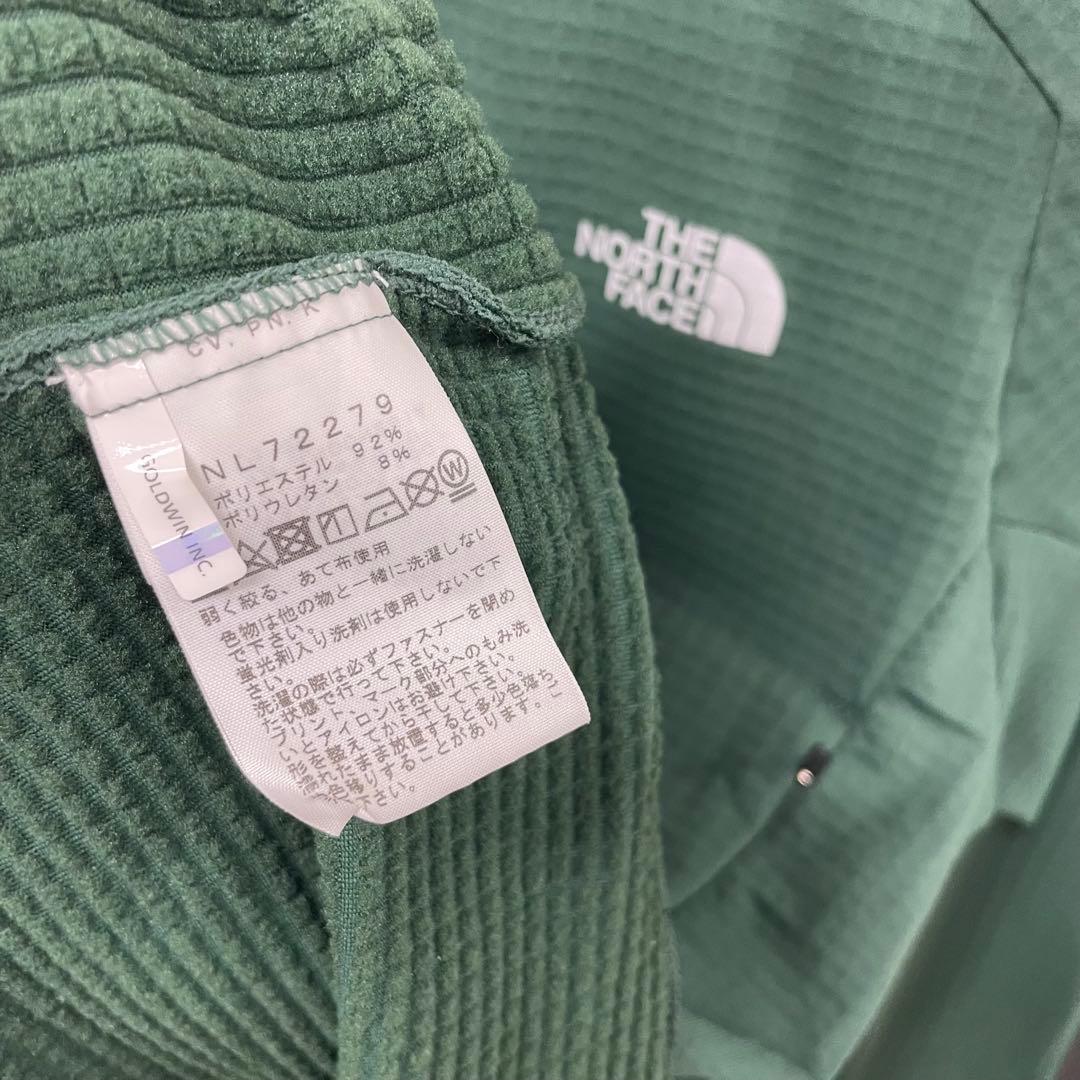 美品★M★パインニードル サーマルバーサグリッドクルー ノースフェイス