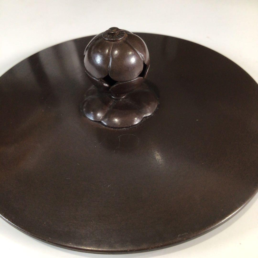 Ｐ５２　茶釜　『人間国宝　高橋敬典造』『真形羽釜』　共箱　茶道具