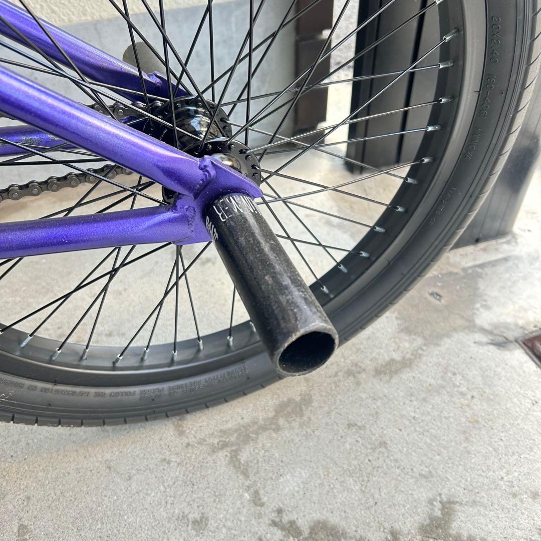 大阪鶴見区直接引取りBMXバイク パープル カラフルステム