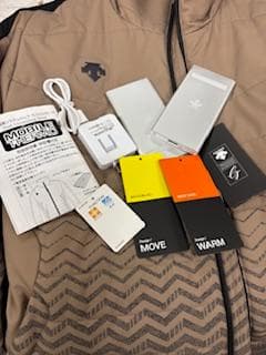 DESCENTE デサントモバイルサーモ 中綿ジャケットバッテリー2個付き