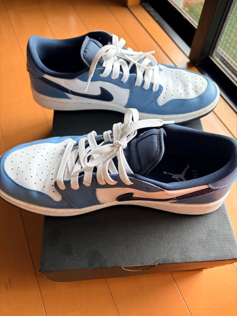 Nike Air Jordan 1 Low ブルー/ホワイト　ゴルフ