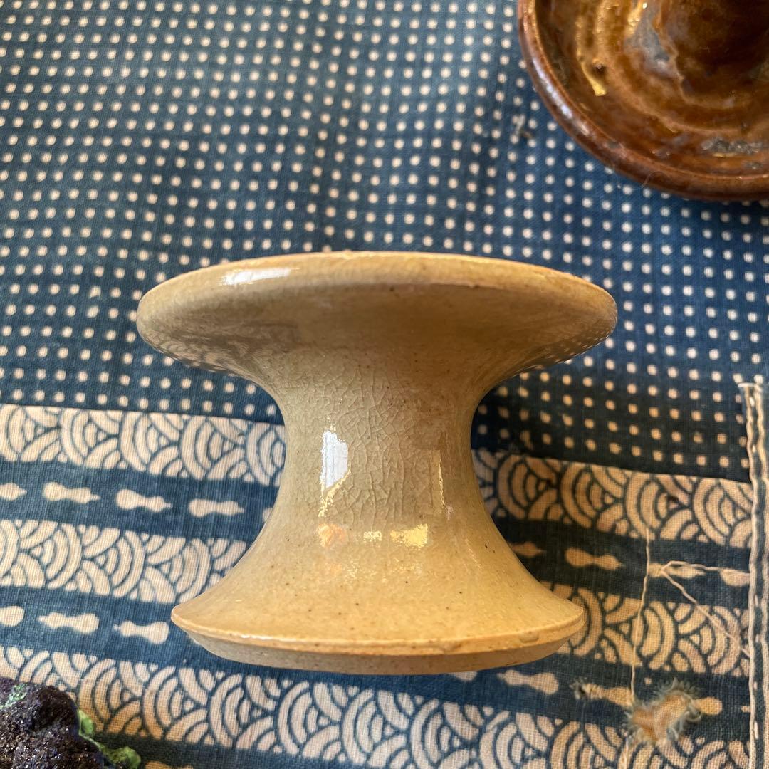 灯火器　灯台　ともしだい 灯明皿　油皿　燈明灯　古民具　たんころ　ひょうそく3客