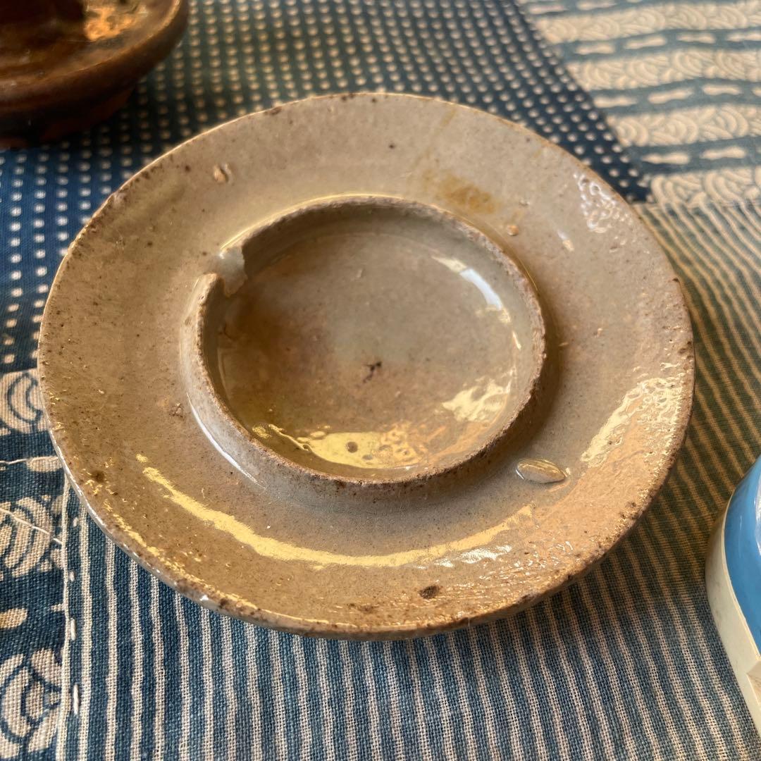 灯火器　灯台　ともしだい 灯明皿　油皿　燈明灯　古民具　たんころ　ひょうそく3客