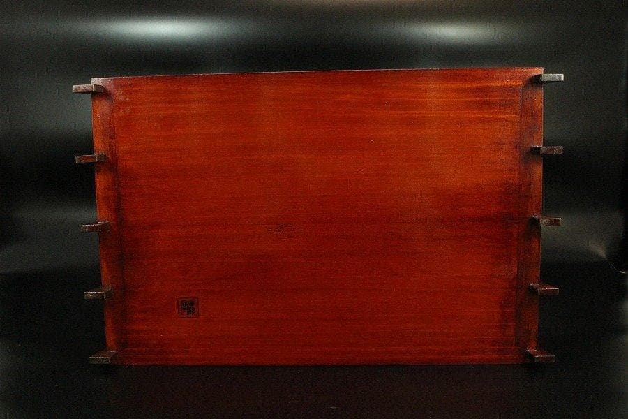 春慶塗 青貝菊散 十本足 卓 香炉 台 旧家蔵出