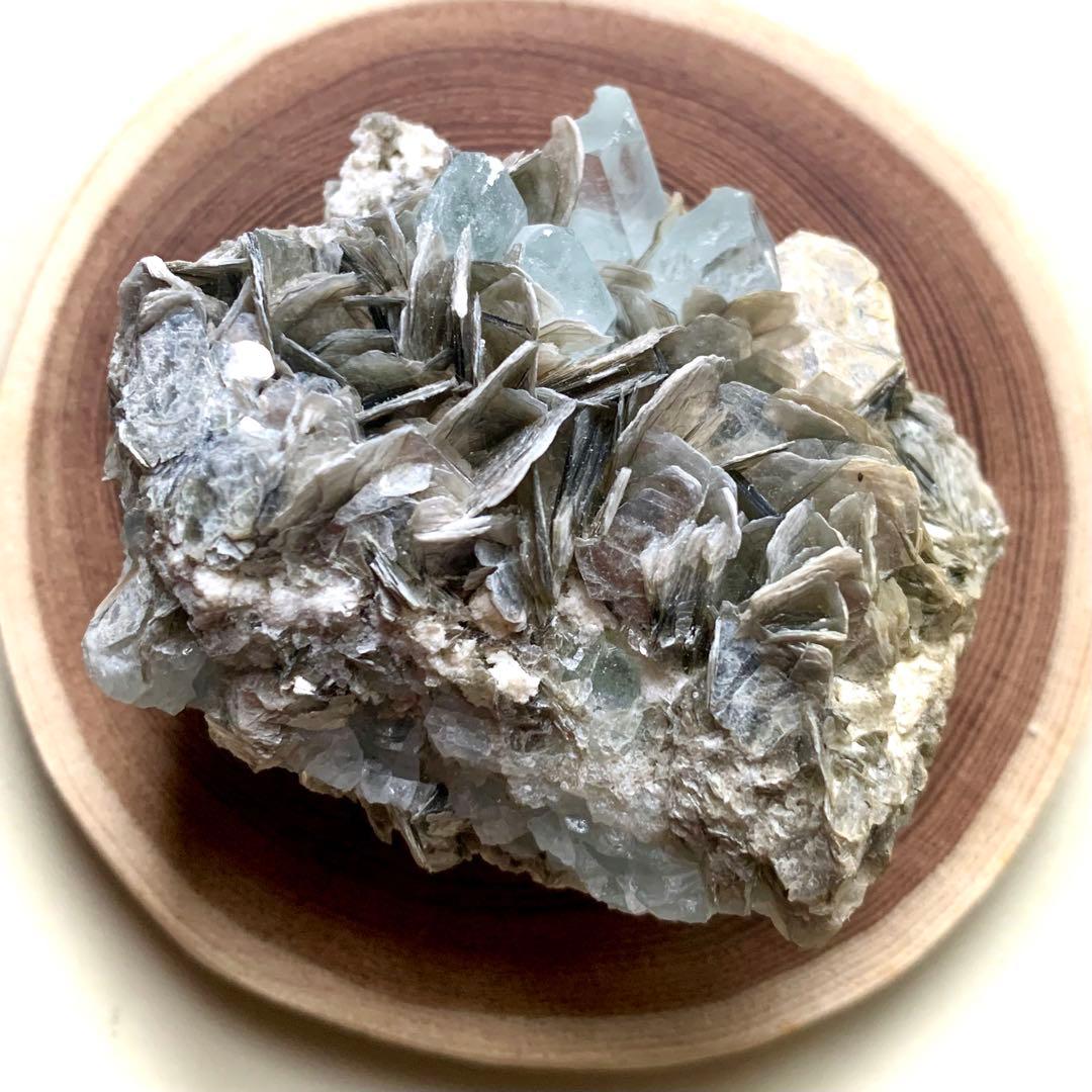 アクアマリン×モスコバイト共生標本-12