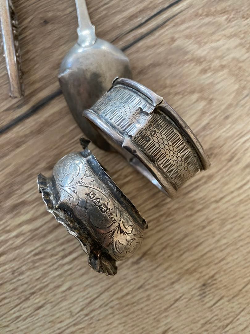 イギリスアンティークシルバー　スクラップ用　純銀