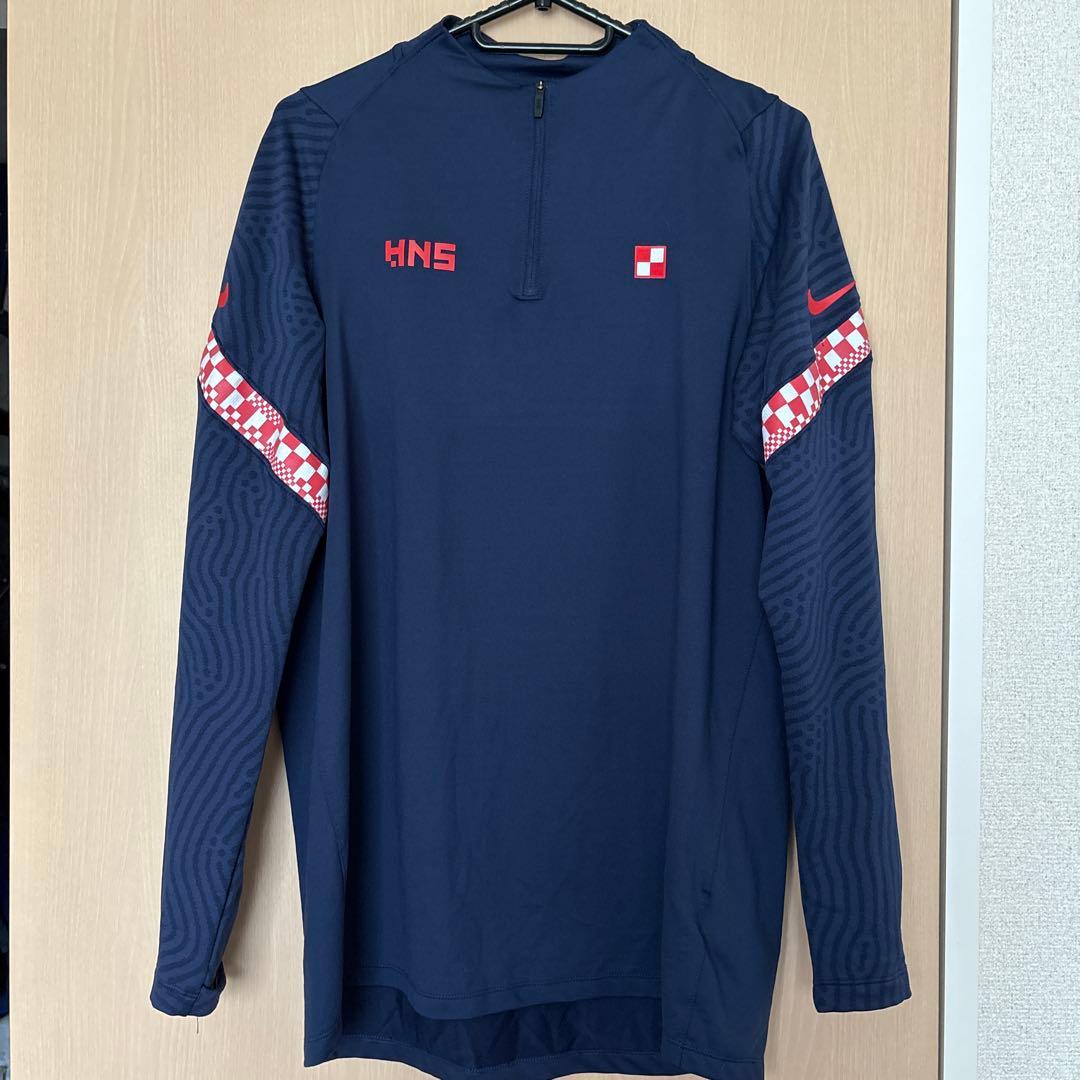 クロアチア代表　Nike DRI-FIT ネイビー 長袖ジャージ L