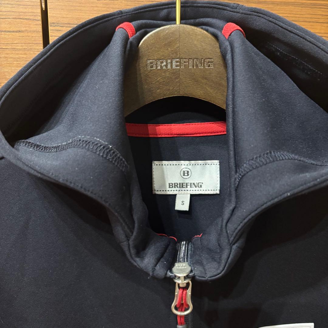 BRIEFING GOLF 3Dロゴパーカーレディース　ブラックネイビーSサイズ