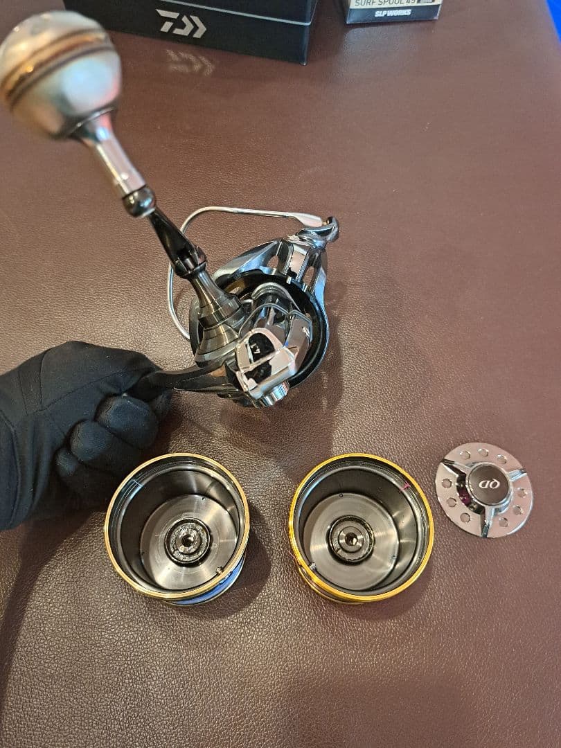 [状態良]ダイワ 21サーフベーシア45QD RCSサーフスプール付きゴメクサス