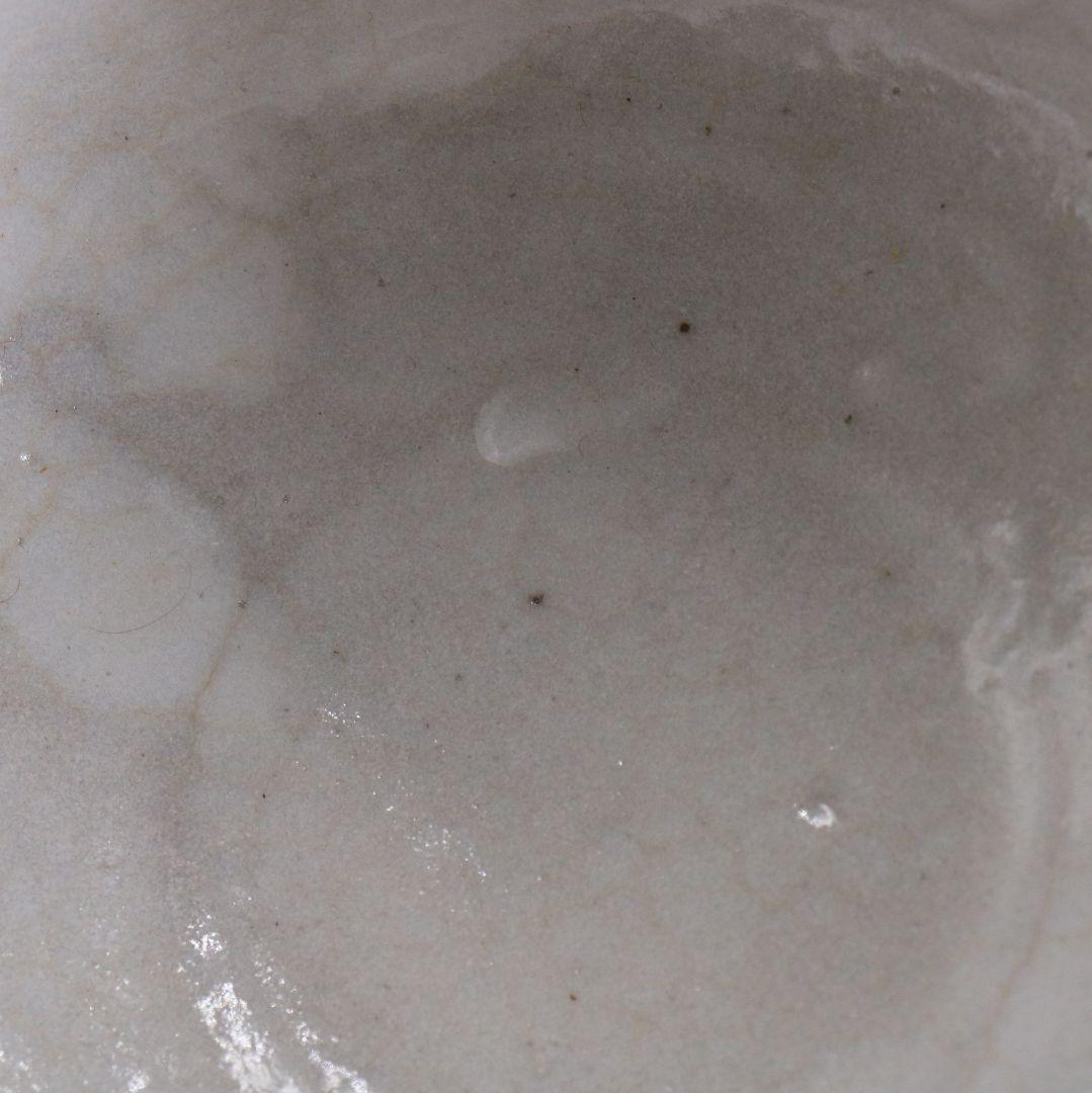 人間国宝 荒川豊蔵作 志野茶碗 茶道具 共箱共布　AW890　T1