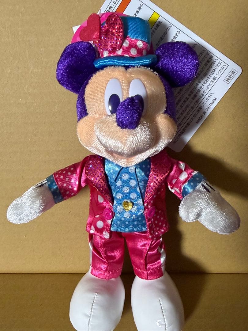 ミッキー ミニー プルート ぬいぐるみバッジ　ディズニー　パルパルーザ