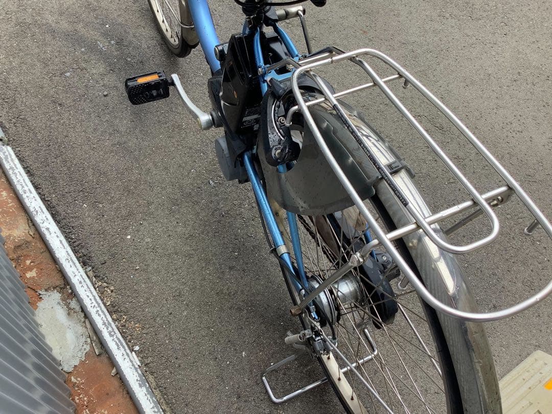 パナソニック新機種電動アシスト自転車viviDX26インチブルー系ボディー