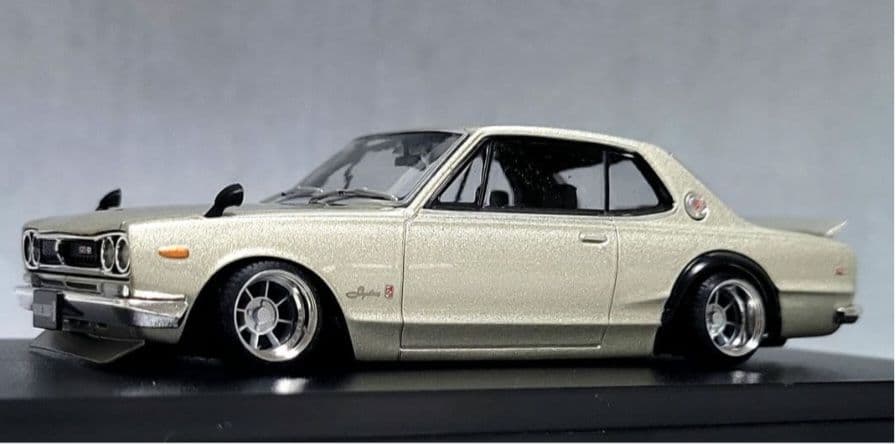 750　1/43　ハコスカ2台セット　ワタナベ　ホイール　アルミ製　深リム