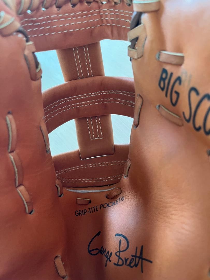 【希少】米軍沖縄Camp品WilsonA2885ヴィンテージグローブバトラー刻印