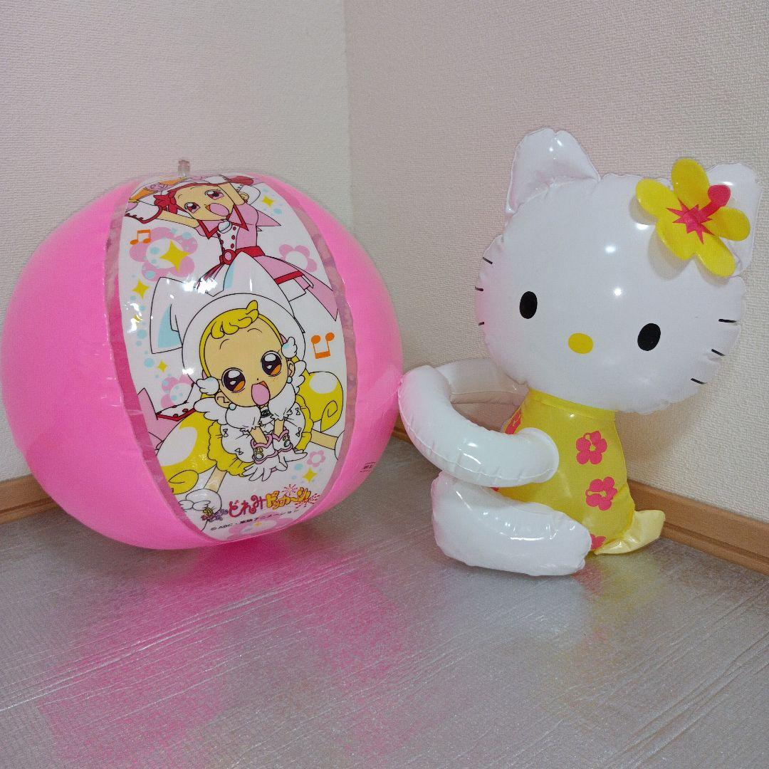 サンリオ　おジャ魔女どれみドッカーン!　空ビ 平成レトロ　ビーチボール　カオハナ