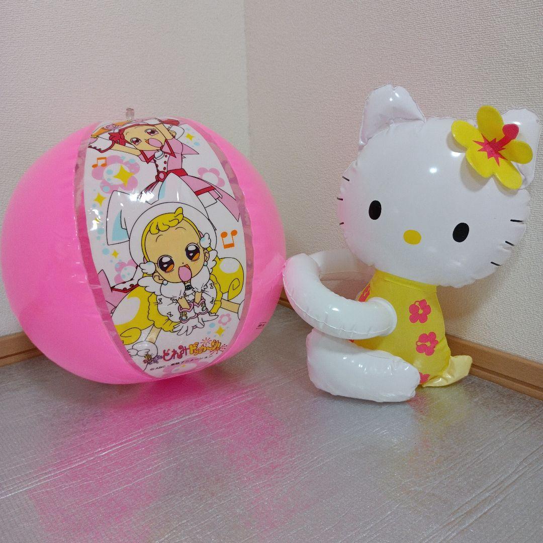 サンリオ　おジャ魔女どれみドッカーン!　空ビ 平成レトロ　ビーチボール　カオハナ