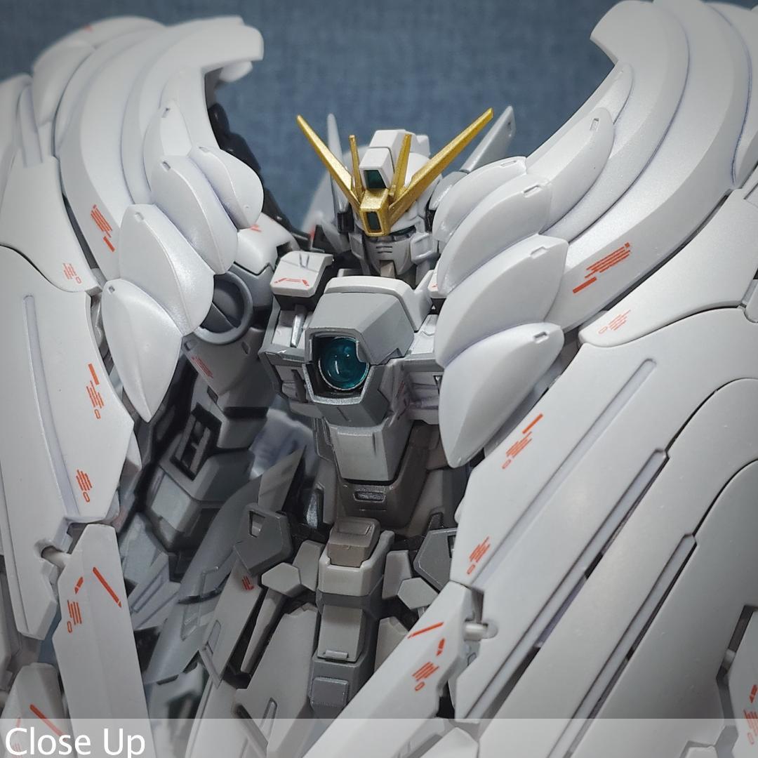 MG ウイングガンダムゼロ \" white カスタム\" パール塗装完成品