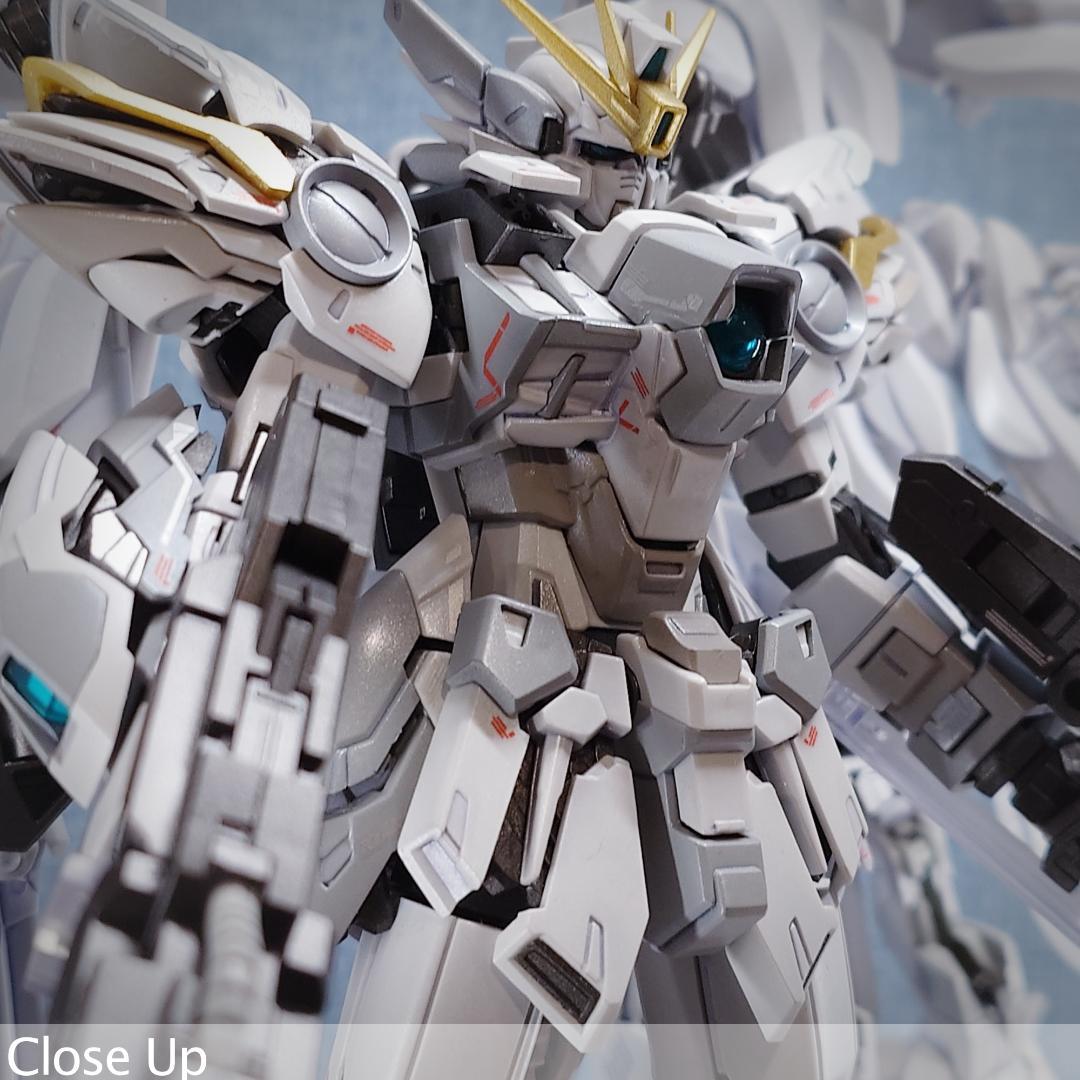 MG ウイングガンダムゼロ \" white カスタム\" パール塗装完成品