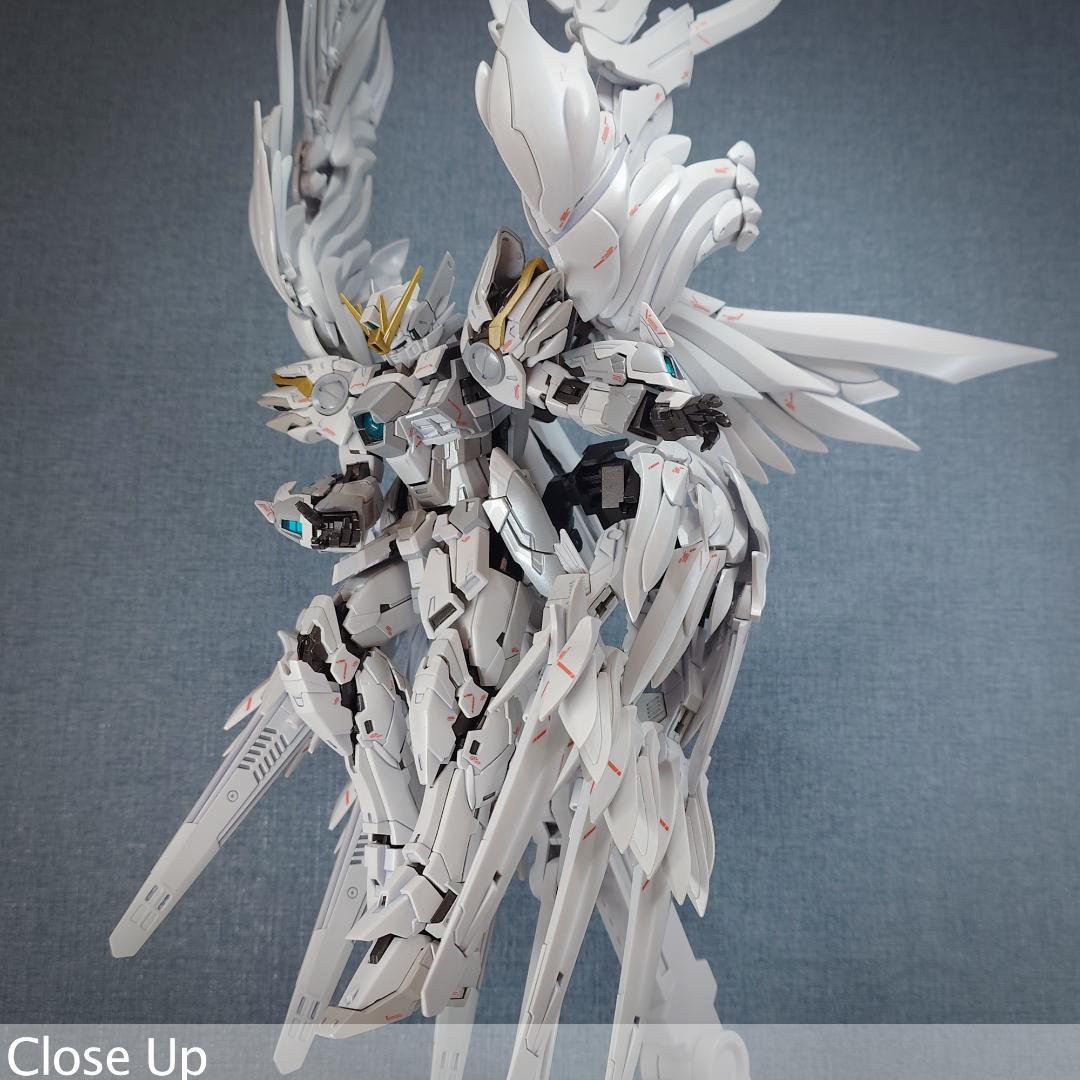 MG ウイングガンダムゼロ \" white カスタム\" パール塗装完成品