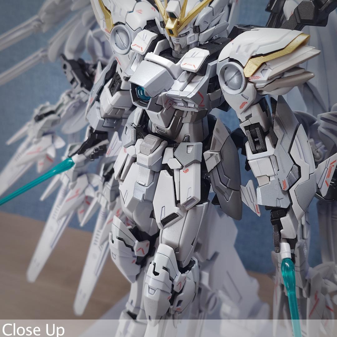 MG ウイングガンダムゼロ \" white カスタム\" パール塗装完成品