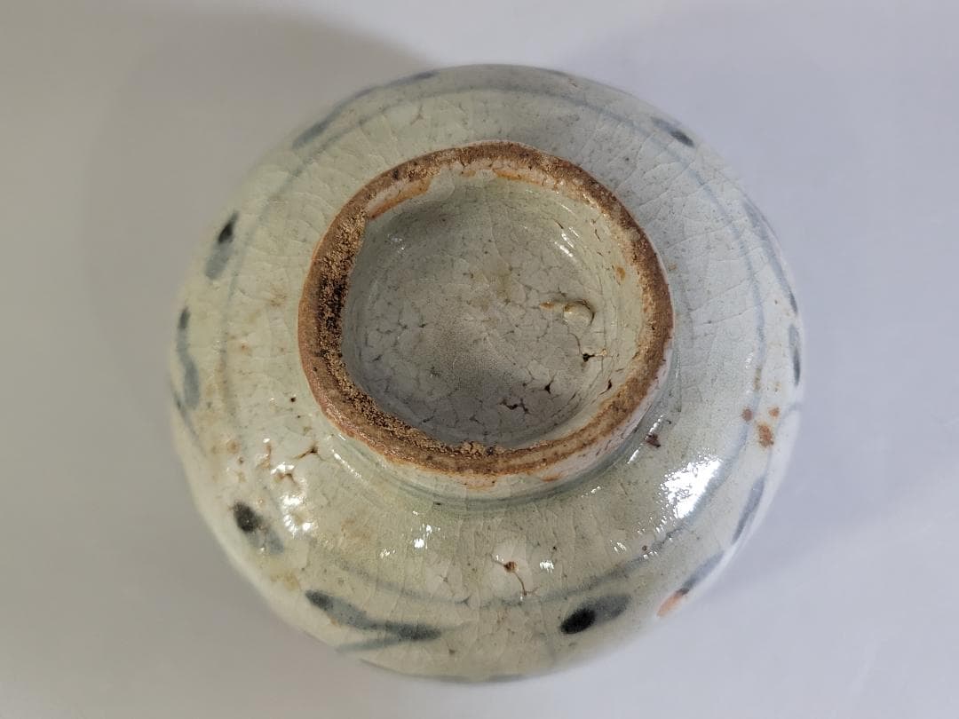 茶道具 古伊万里 染付 茶碗 古美術 DT476