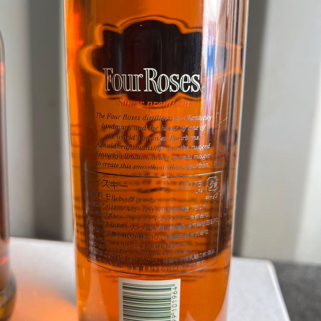 A95未開栓✨　Four Roses Bourbon ウイスキー　モルトグレーン