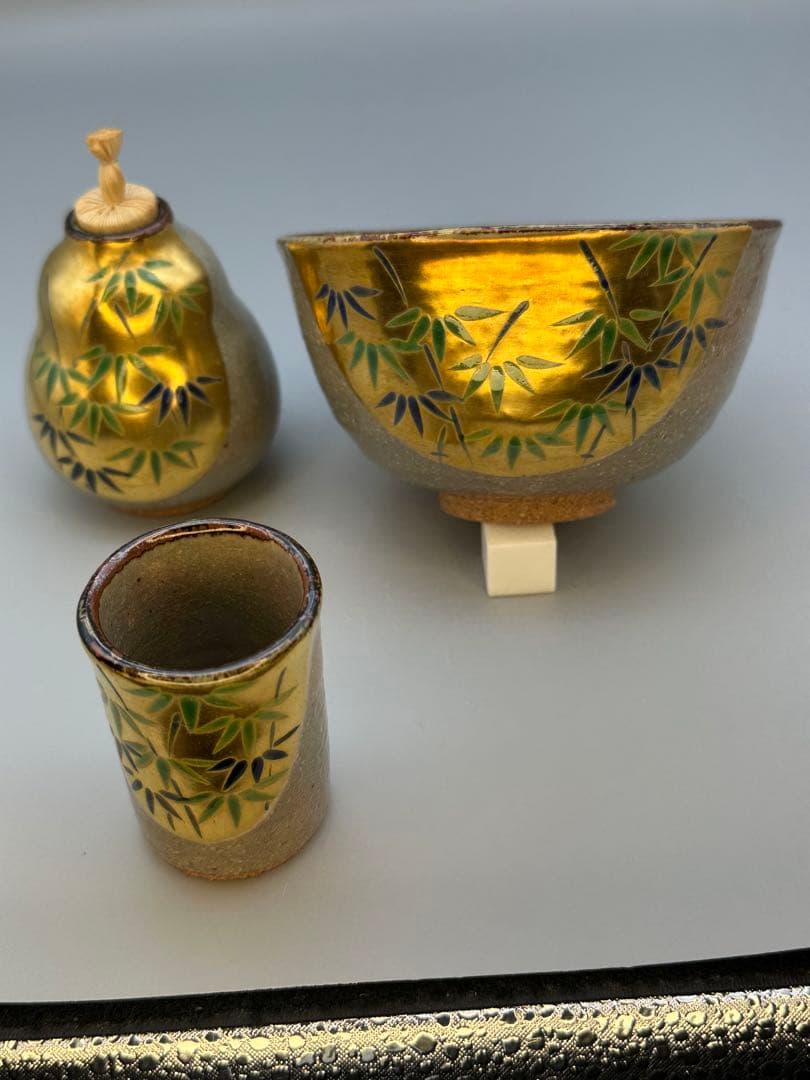 茶道具　茶箱　平安祥雲　四君子蒔絵