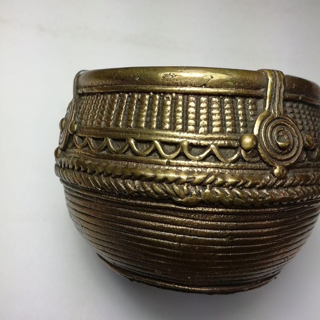 Ｓ５７９　蓋置　『印度産　佛器蓋置』『永田宗伴　箱書』『銅製』　共箱　茶道具