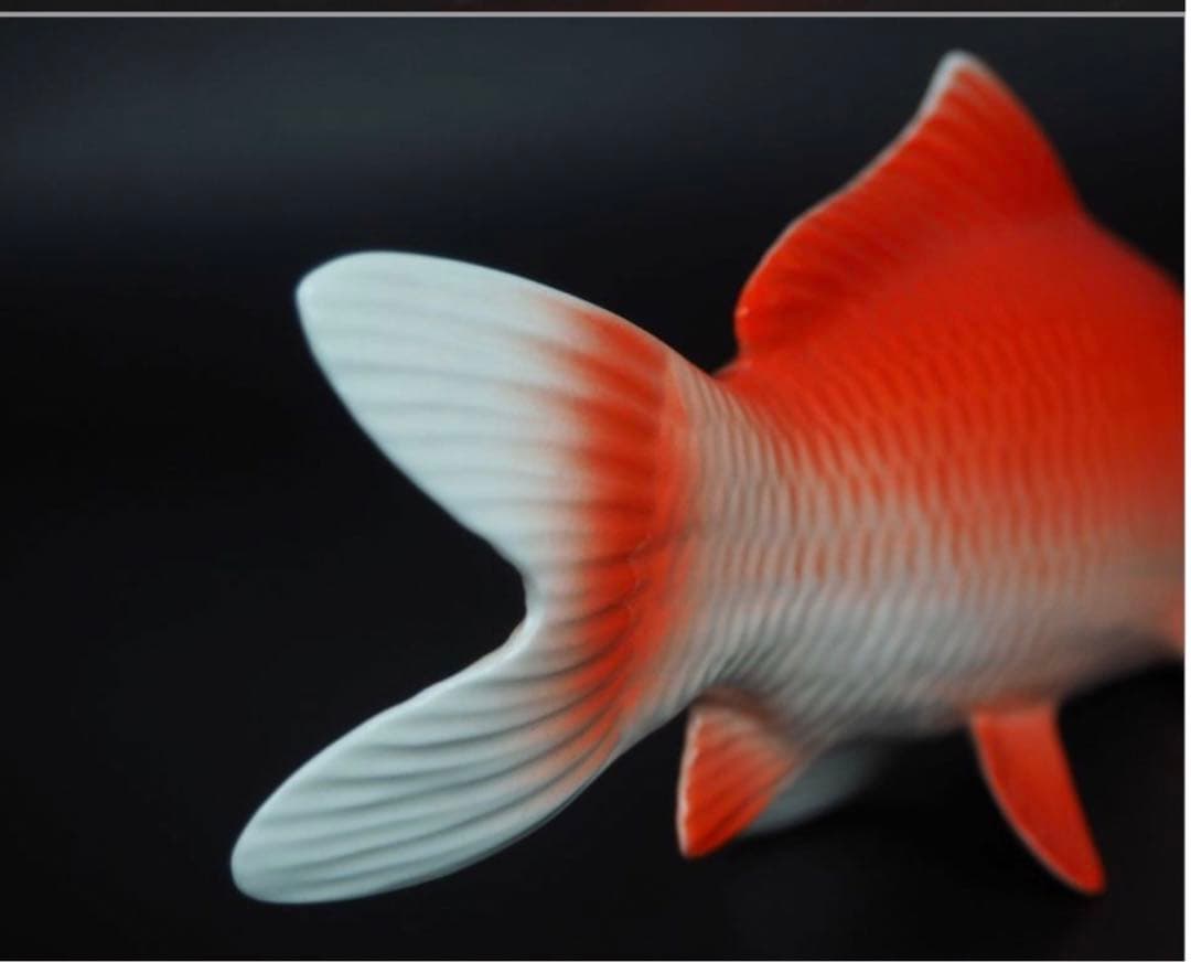 送料無料　ノリタケ　鯉置物ペア　完品無傷