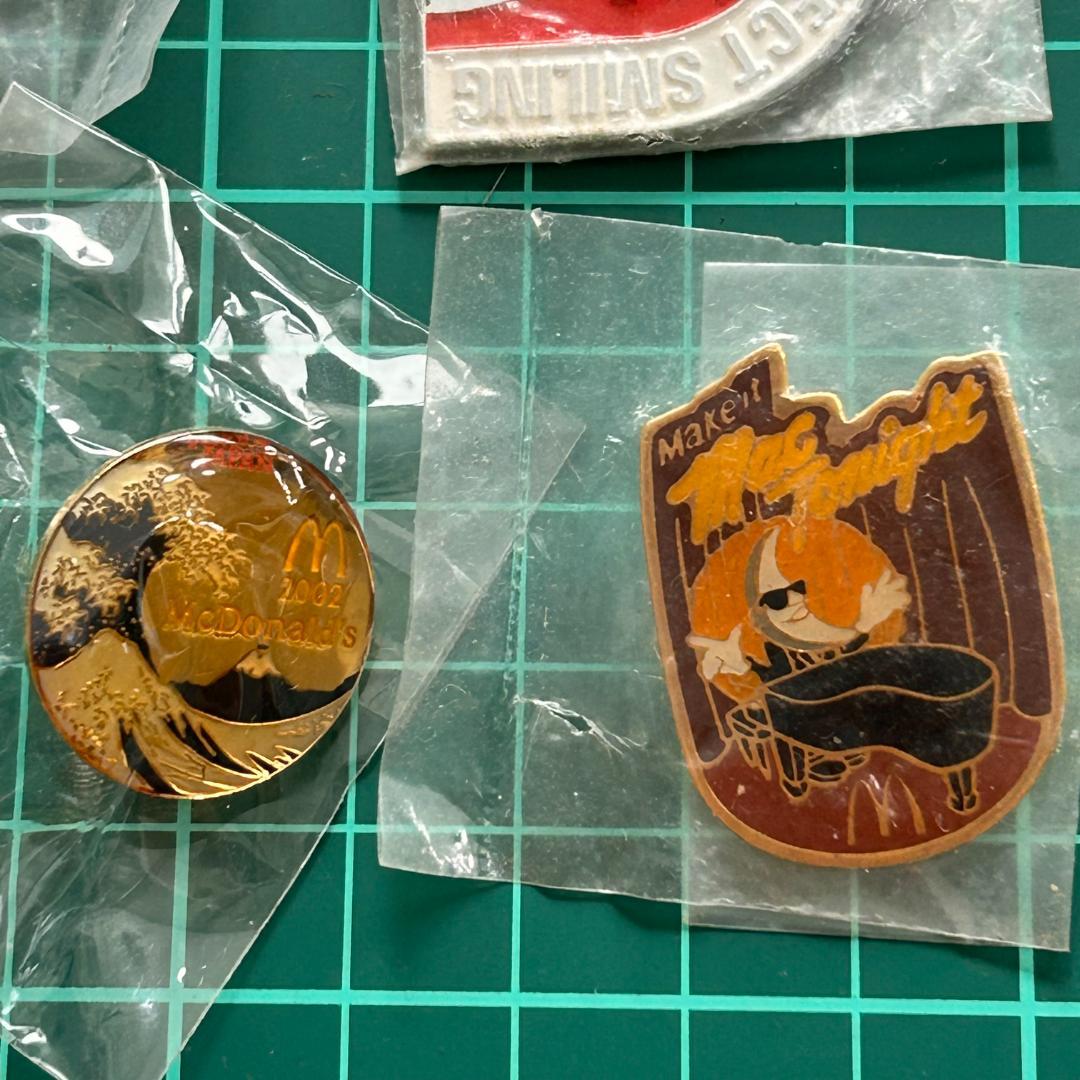 マクドナルド　ピンバッジ　缶バッジ　デッドストック　まとめセット　ヴィンテージ