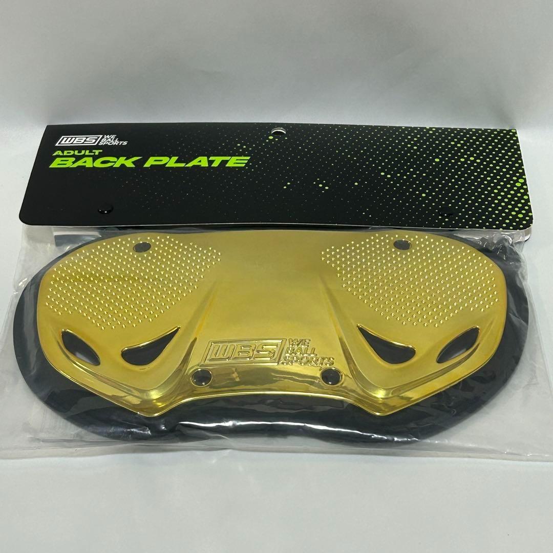 【新品】 We Ball Sports アメフト バックプレート GOLD