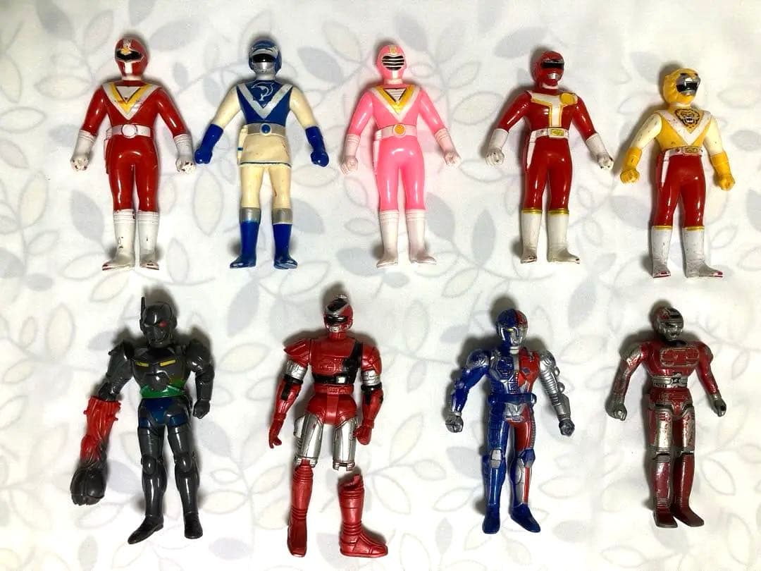 【まとめ売り】9点　レア　戦隊　ヒーロー　ソフビ　人形　他