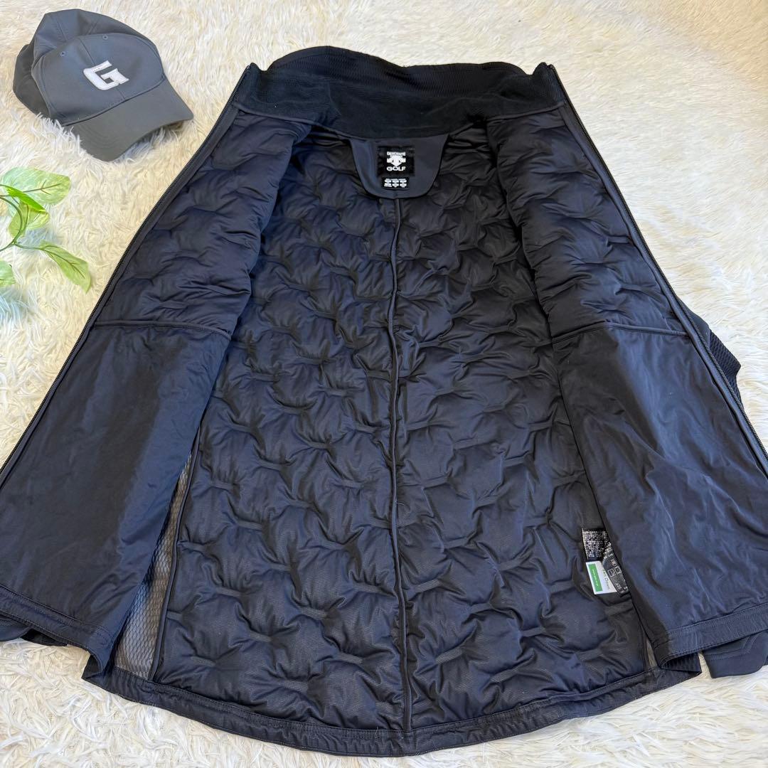【デサントゴルフ】美品ダウンジャケット g-arc XOサイズ メンズ ブラック