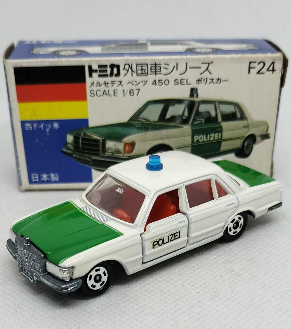 《青箱トミカF24-1-1》メルセデスベンツポリス【初期ロット】未使用美品箱劣化