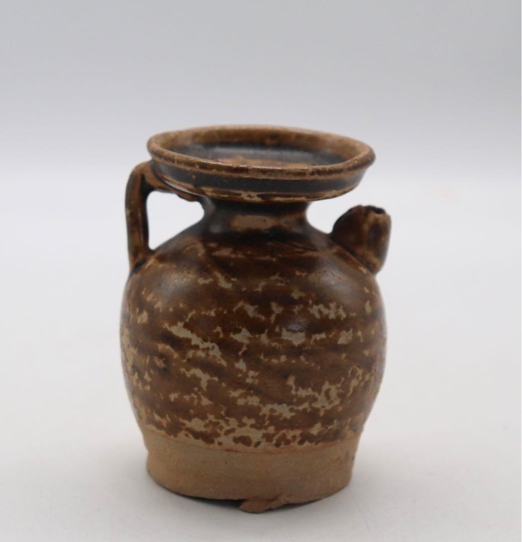 中国　黒釉　水注　送料込み1017