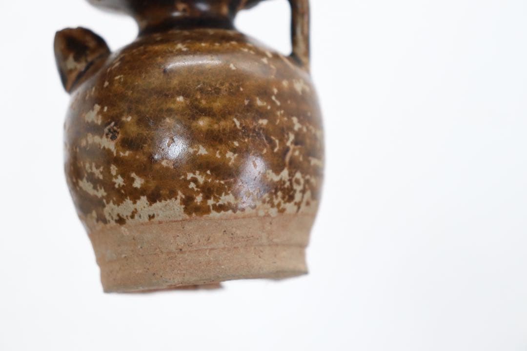 中国　黒釉　水注　送料込み1017