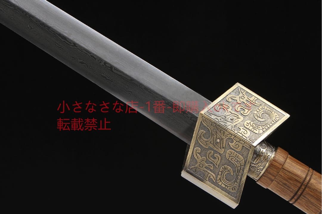 さんかくけんか梨木模様鋼  古兵器 武具 刀装具 日本刀 模造刀 居合刀