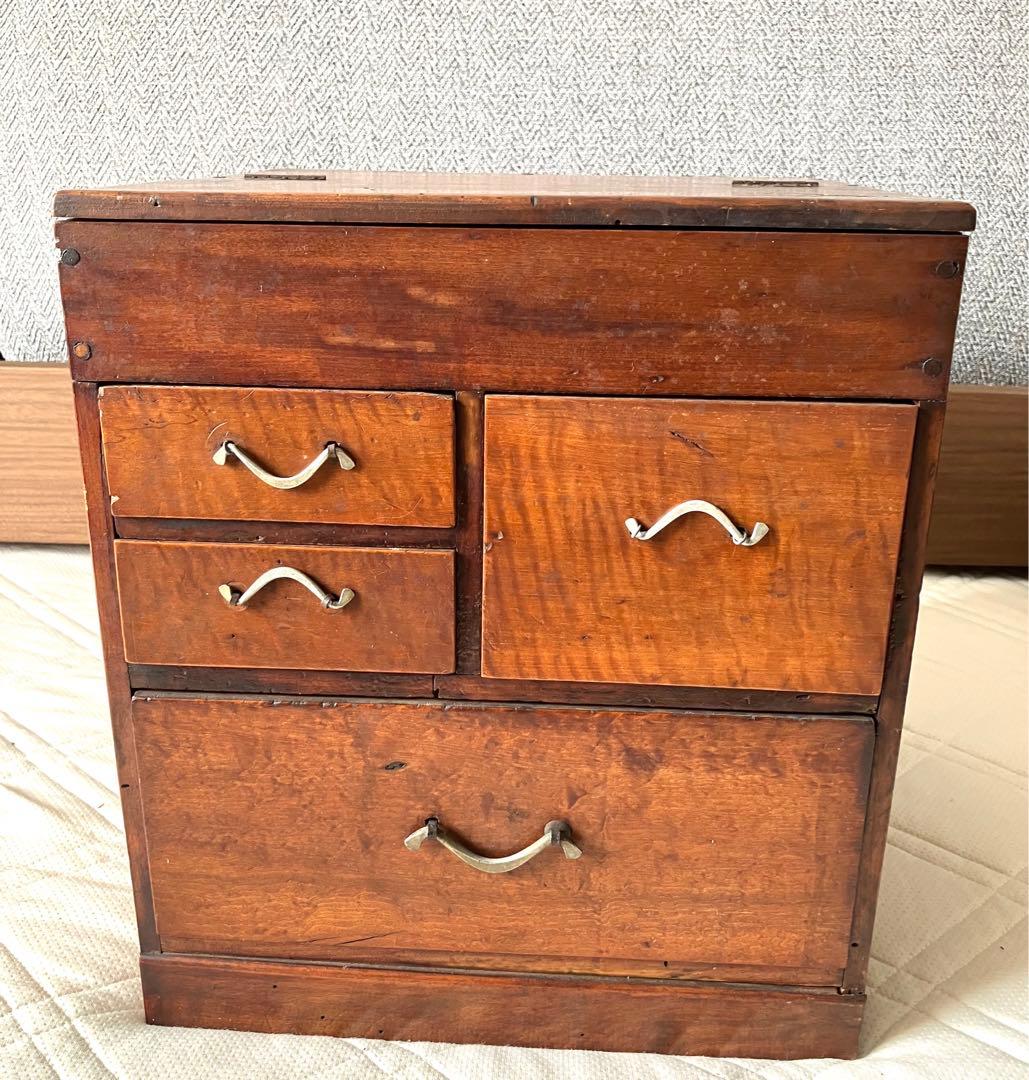 小物収納 木製 天然木 和風チェスト 3段チェスト 和室 書斎 収納 引出日本製