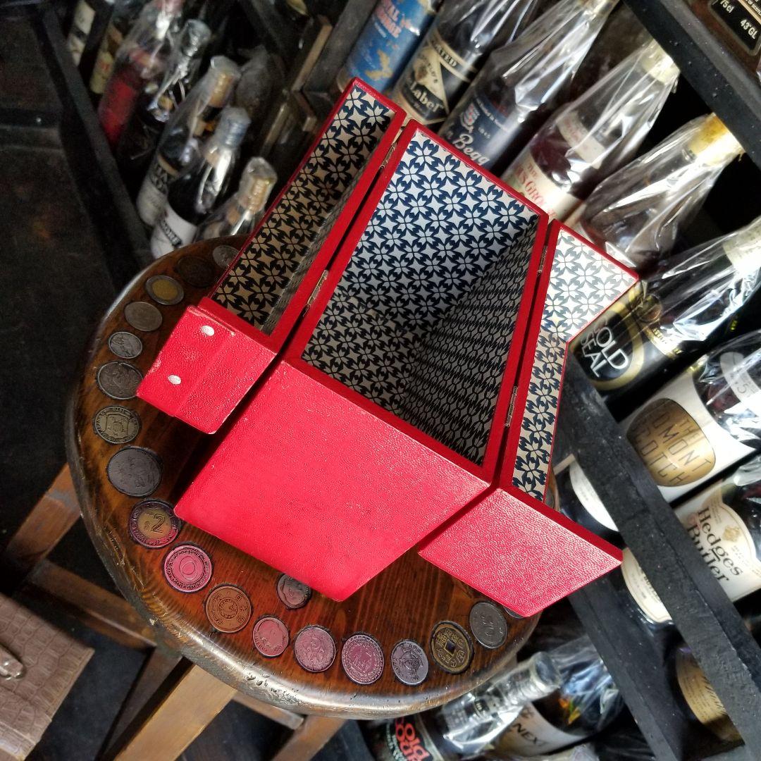 ヴィンテージ　昭和　レトロ　モダン　クラシック　キャリー　レコード　ケース　２個