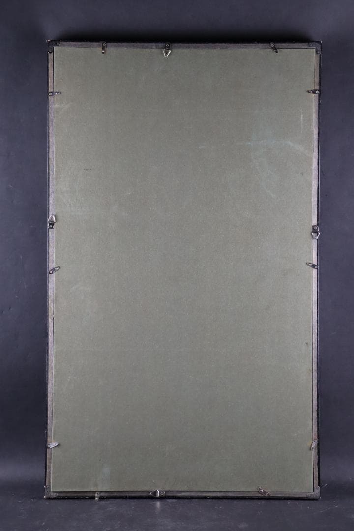 白髪一雄 抽象画 具体 肉筆画 額装 直筆サイン有 模写