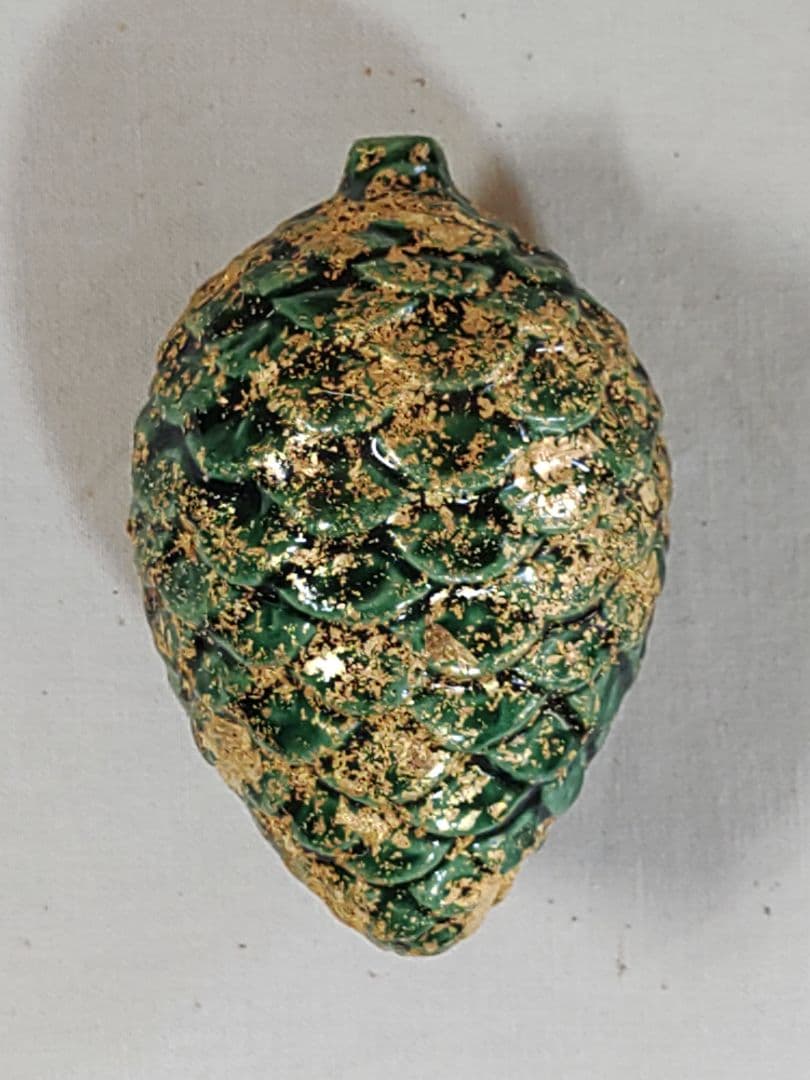 茶道具 熨斗押さえ 松笠 楽焼 和楽